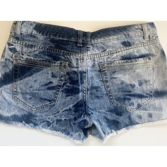 Mossimo Cut Off Denim Shorts -2010 -Blue Jeans Shorts Size 9 Shorties Raw Hem - Picture 8 of 14